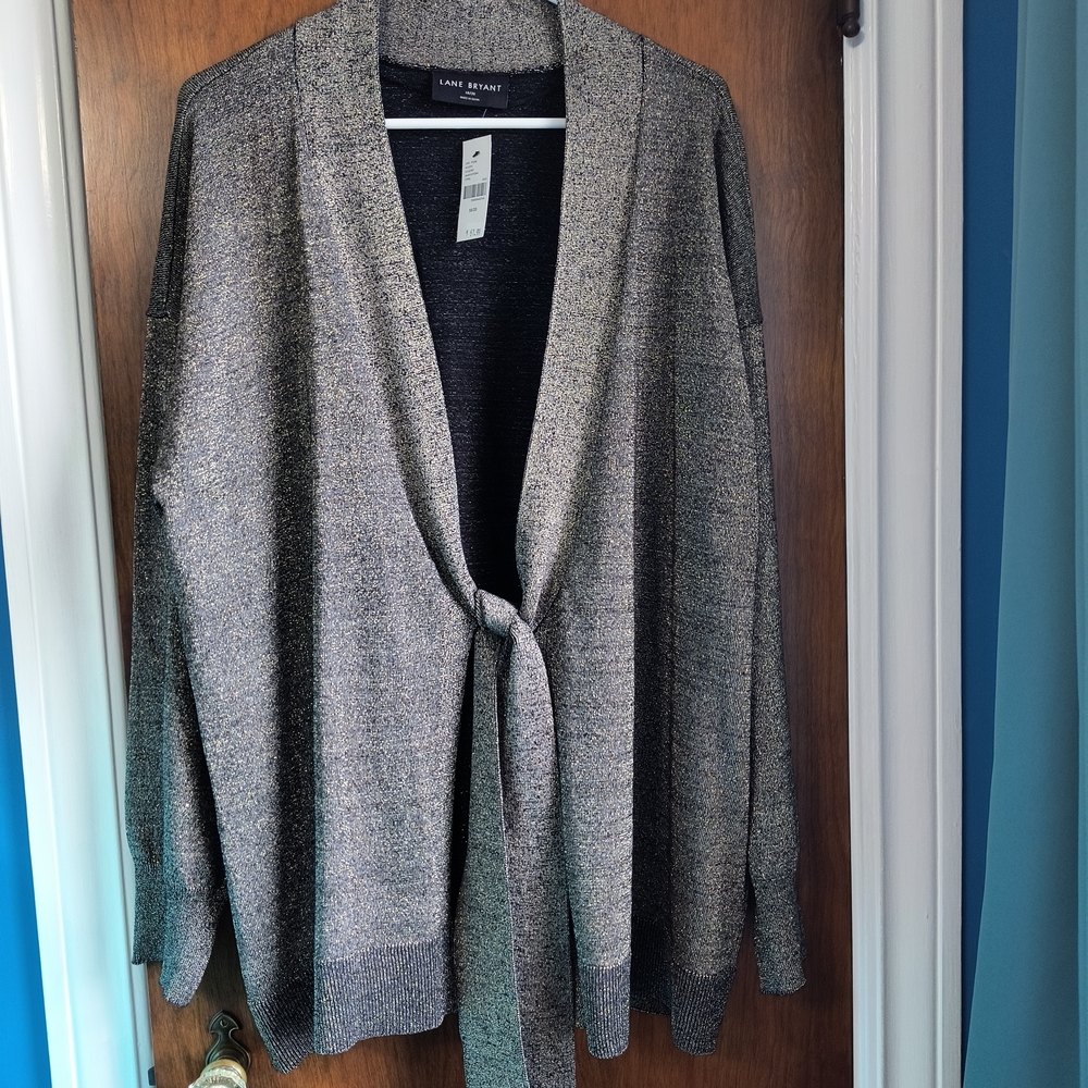 Lane Bryant Charcoal Open Front Cardigan Today SALE 🩷❤️💋$30 TODAY